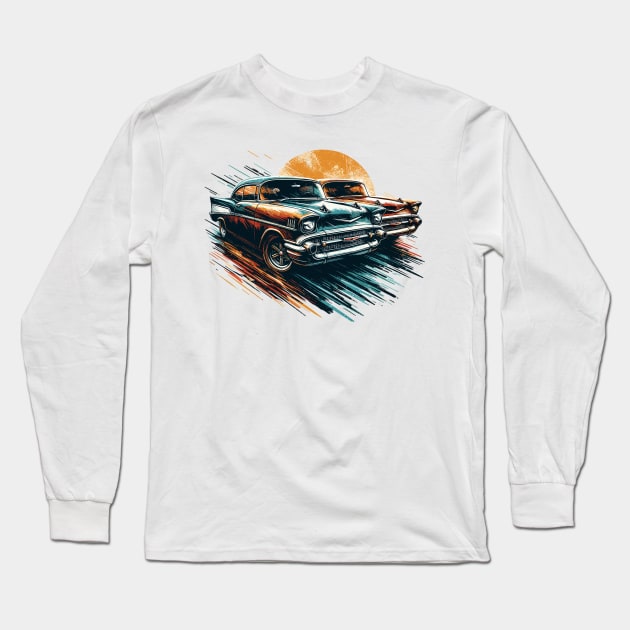 Chevy Bel Air Long Sleeve T-Shirt by Vehicles-Art